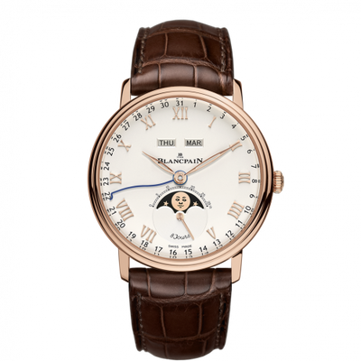 Watch Winder for watch Blancpain Villeret Villeret Quantieme Complet 8 Jours Red Gold / White