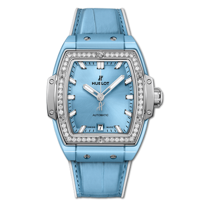 Remontoir à montres pour montre Hublot Spirit of Big Bang Spirit of Big Bang 39 Light Bleu Ceramic / Titanium / Diamonds