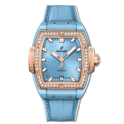 Remontoir à montres pour montre Hublot Spirit of Big Bang Spirit of Big Bang 39 Light Bleu Ceramic / King Or / Diamonds