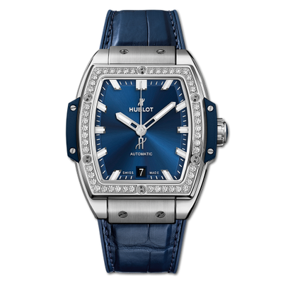 Remontoir à montres pour montre Hublot Spirit of Big Bang Spirit of Big Bang 39 Titanium / Diamonds / Bleu