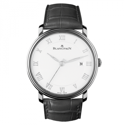 Watch Winder for watch Blancpain Villeret Villeret Ultraplate Automatique 40mm Stainless Steel / White