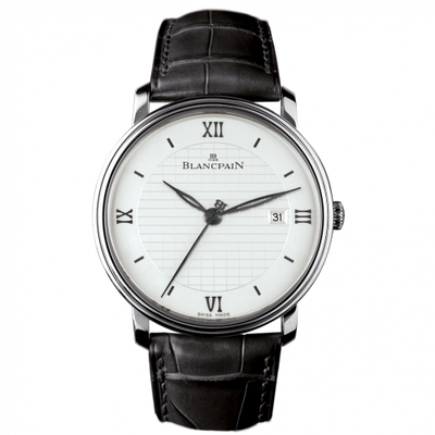 Watch Winder for watch Blancpain Villeret Villeret Ultraplate Automatique 40mm Stainless Steel / White Damier