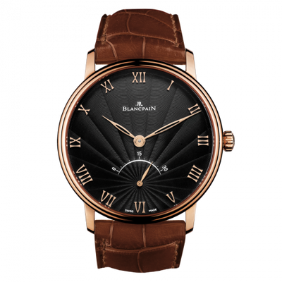 Watch Winder for watch Blancpain Villeret Villeret Ultraplate Seconde Rétrograde Red Gold / Black