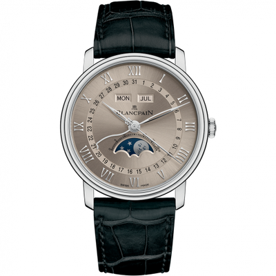 Watch Winder for watch Blancpain Villeret Villeret Quantième Complet 40mm White Gold / Grey