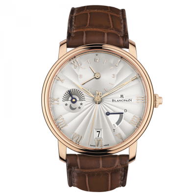 Watch Winder for watch Blancpain Villeret Villeret Demi-Fuseau Horaire Demi-Savonette Red Gold / Opalin Flinque