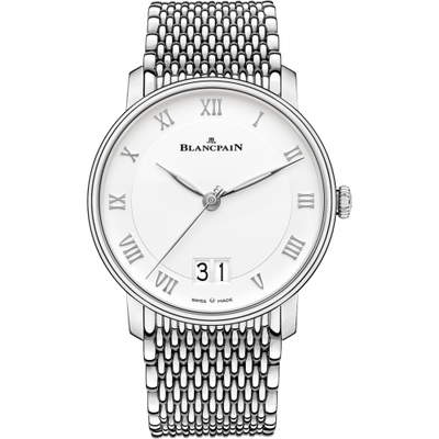 Uhrenbeweger für Uhr Blancpain Villeret Villeret Grande Date Stainless Steel / White / Bracelet