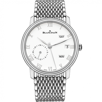 Uhrenbeweger für Uhr Blancpain Villeret Villeret Quantième Annuel GMT Stainless Steel / White / Bracelet