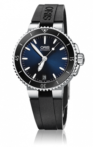 Watch Winder for watch Oris Aquis Aquis Date 36 Stainless Steel / Blue / Rubber