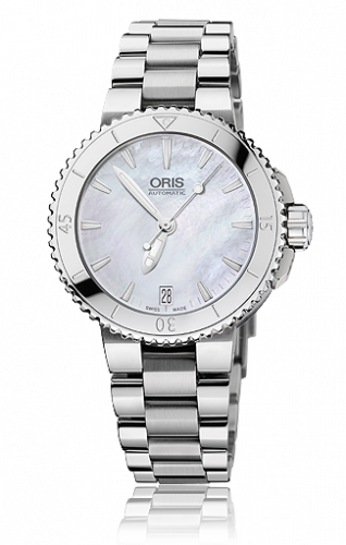 Watch Winder for watch Oris Aquis Aquis Date 36 Stainless Steel / MOP / Bracelet