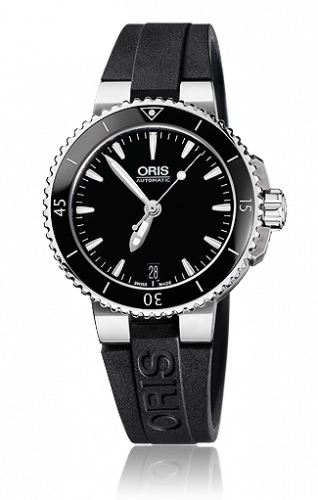 Watch Winder for watch Oris Aquis Aquis Date 36 Stainless Steel / Black / Rubber