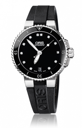 Watch Winder for watch Oris Aquis Aquis Date 36 Stainless Steel / Black - Diamond / Rubber