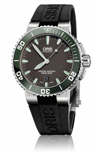 Watch Winder for watch Oris Aquis Aquis Date 43 Stainless Steel / Grey / Rubber