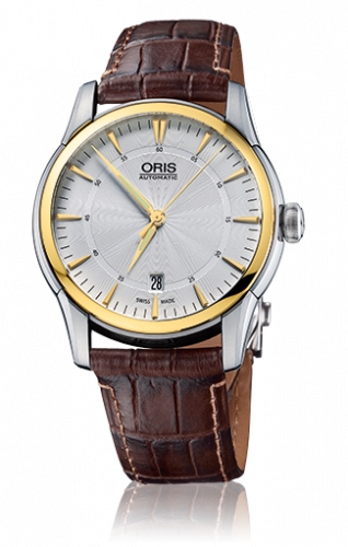 Watch Winder for watch Oris Artelier Artelier Date 40.5 Stainless Steel - Yellow Gold / Silver
