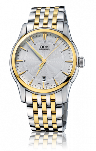 Watch Winder for watch Oris Artelier Artelier Date 40 Stainless Steel - Yellow Gold / Silver / Bracelet