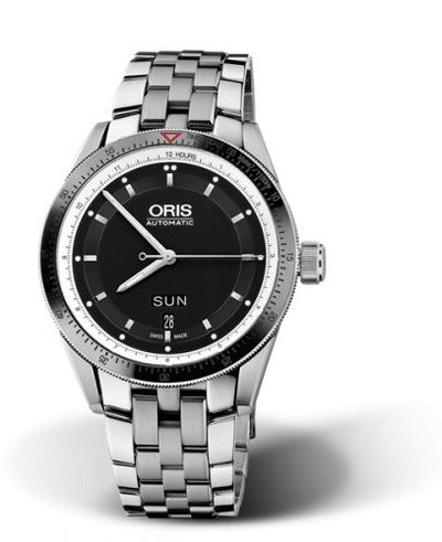 Watch Winder for watch Oris Artix GT Artix GT Day Date Stainless Steel - Ceramic / Black / Bracelet