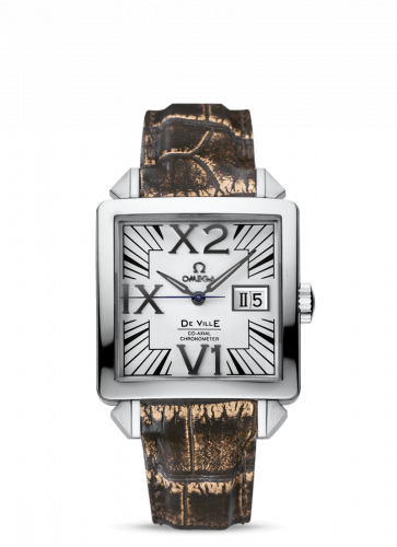 Watch Winder for watch Omega De Ville De Ville X2 Co-Axial 35 Big Date White Gold / Silver