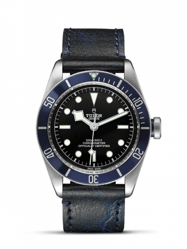 Remontoir à montres pour montre Tudor Noire Bay Heritage Noire Bay Bleu Manufacture / Strap