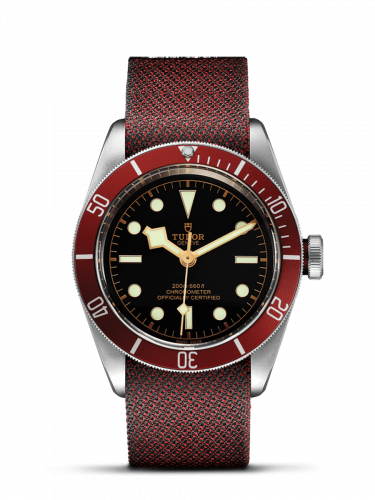 Remontoir à montres pour montre Tudor Noire Bay Heritage Noire Bay Red Manufacture / Burgundy Fabric