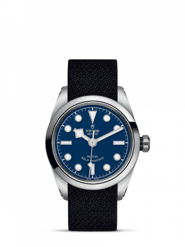 Remontoir à montres pour montre Tudor Noire Bay 31-32-36-39-41 Heritage Noire Bay 32 Stainless Steel / Bleu / Fabric