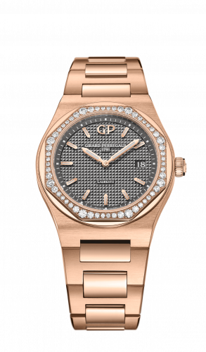 Remontoir à montres pour montre Girard-Perregaux Laureato Laureato 34 Quartz Rose Or / Diamond / Gris