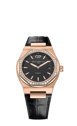 Remontoir à montres pour montre Girard-Perregaux Laureato Laureato 34 Quartz Rose Or / Diamond / Noire / Alligator