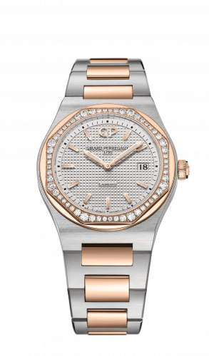 Remontoir à montres pour montre Girard-Perregaux Laureato Laureato 34 Quartz Stainless Steel / Rose Or / Diamond / Argent