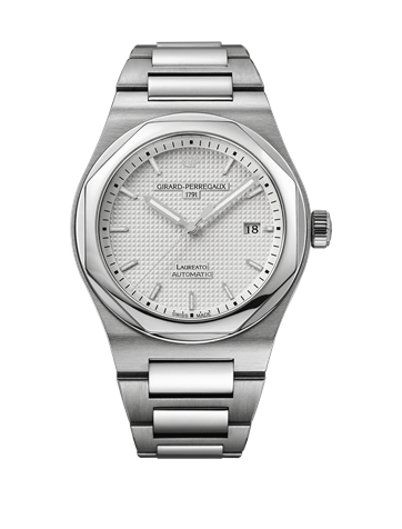 Remontoir à montres pour montre Girard-Perregaux Laureato Laureato 41 Automatic Stainless Steel / Argent