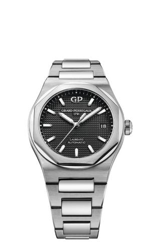 Remontoir à montres pour montre Girard-Perregaux Laureato Laureato 38 Automatic Stainless Steel / Noire