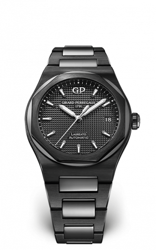 Remontoir à montres pour montre Girard-Perregaux Laureato Laureato 38 Automatic Ceramic / Noire / Bracelet
