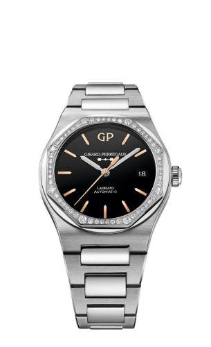 Remontoir à montres pour montre Girard-Perregaux Laureato Laureato 38 Automatic Stainless Steel / Diamond / Noire Infinity Edition