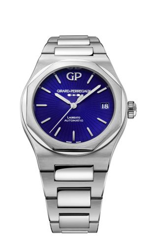 Remontoir à montres pour montre Girard-Perregaux Laureato Laureato 42 Automatic Stainless Steel / Bleu Eternity Edition