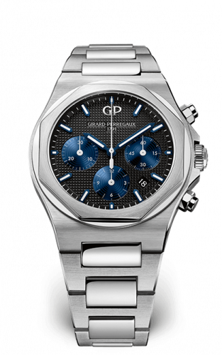 Remontoir à montres pour montre Girard-Perregaux Laureato Laureato 42 Chronograph Stainless Steel / Noire / Bracelet