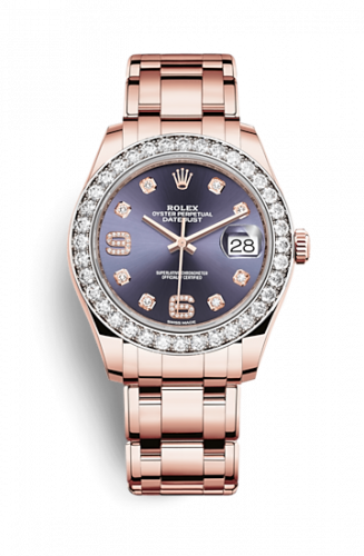 Remontoir à montres pour montre Rolex Pearlmaster Datejust Pearlmaster 39 Everose Diamond / Aubergine