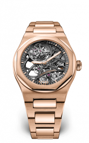 Remontoir à montres pour montre Girard-Perregaux Laureato Laureato 42 Flying Tourbillon Skeleton Rose Or / Bracelet