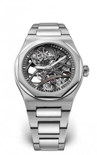 Remontoir à montres pour montre Girard-Perregaux Laureato Laureato 42 Flying Tourbillon Skeleton Or Blanc / Bracelet