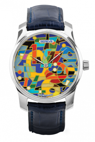 Watch Winder for watch Bereve Numbers Numbers Enamel Grand Feu Gold Dial