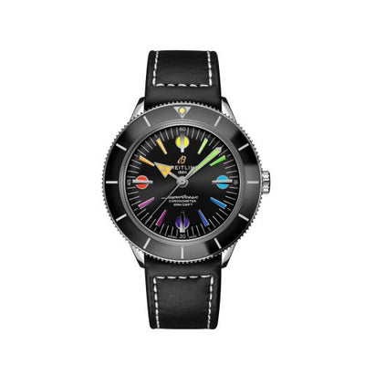 Remontoir à montres pour montre Breitling Superocean Heritage Superocean Heritage '57 Stainless Steel / Rainbow Boutique Limited Edition / Calf / Folding