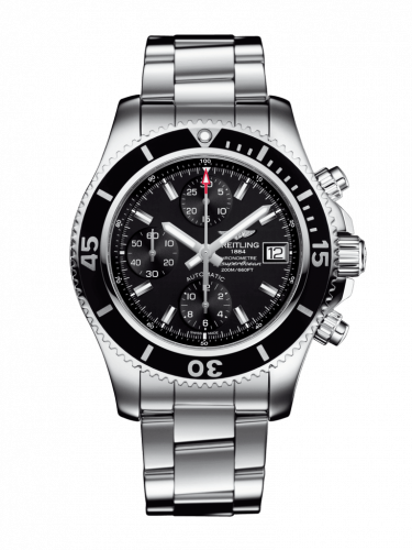 Watch Winder for watch Breitling Superocean Superocean Chronograph 42 Stainless Steel / Black / Bracelet