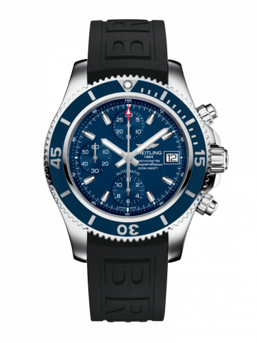 Watch Winder for watch Breitling Superocean Superocean Chronograph 42 Stainless Steel / Blue / Rubber / Pin