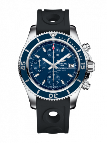 Watch Winder for watch Breitling Superocean Superocean Chronograph 42 Stainless Steel / Blue / Rubber / Pin