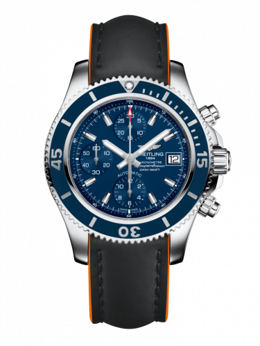 Watch Winder for watch Breitling Superocean Superocean Chronograph 42 Stainless Steel / Blue / Rubber / Pin