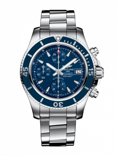 Watch Winder for watch Breitling Superocean Superocean Chronograph 42 Stainless Steel / Blue / Bracelet