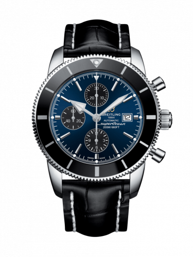 Remontoir à montres pour montre Breitling Superocean Heritage Superocean Heritage II 46 Chronograph Stainless Steel / Noire / Bleu / Croco / Folding