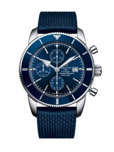 Remontoir à montres pour montre Breitling Superocean Heritage Superocean Heritage II 46 Chronograph Stainless Steel / Bleu / Bleu / Rubber / Pin