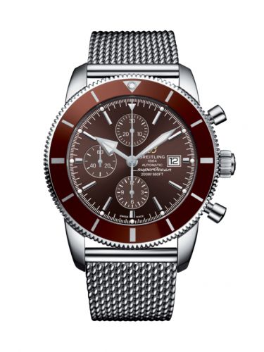 Remontoir à montres pour montre Breitling Superocean Heritage Superocean Heritage II 46 Chronograph Stainless Steel / Bronze / Bronze / Milanese