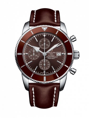 Watch Winder for watch Breitling Superocean Heritage Superocean Heritage II 46 Chronograph Stainless Steel / Bronze / Bronze / Calf / Folding