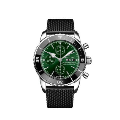Remontoir à montres pour montre Breitling Superocean Heritage Superocean Heritage II Chronograph 44 Stainless Steel / Verte / Rubber