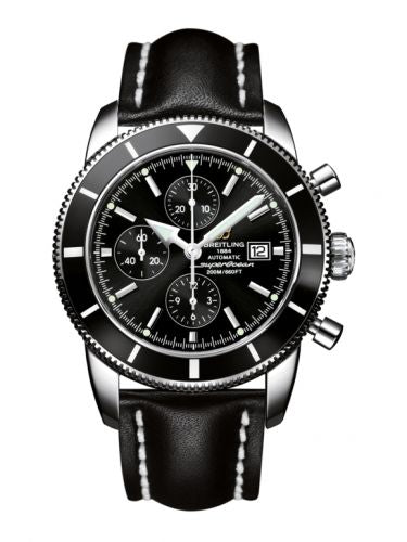 Remontoir à montres pour montre Breitling Superocean Heritage Superocean Heritage 46 Chronograph Stainless Steel / Noire / Noire / Calf