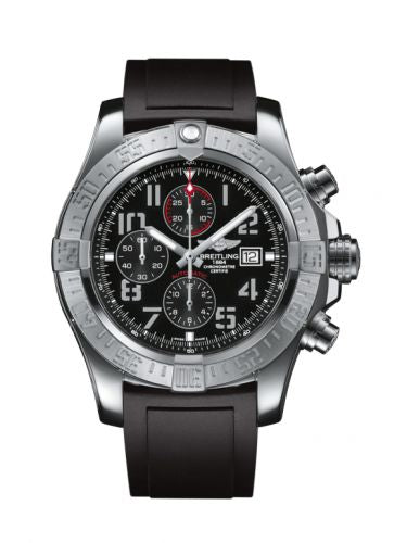 Remontoir à montres pour montre Breitling Avenger Super Avenger II Stainless Steel / Volcano Noire / Rubber / Pin