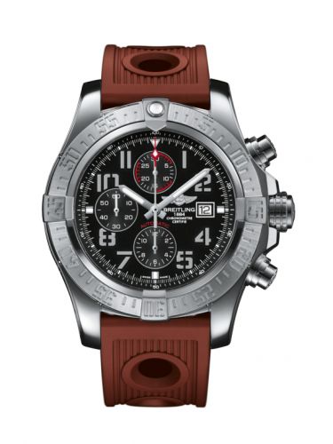 Remontoir à montres pour montre Breitling Avenger Super Avenger II Stainless Steel / Volcano Noire / Rubber / Folding